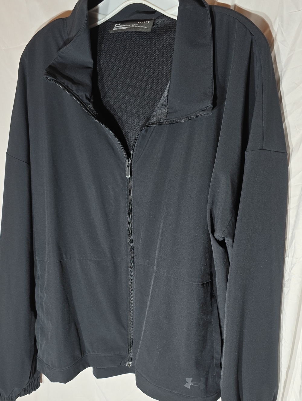 Under Armour Men’s Black Lightweight Full-Zip Shirt Jacket